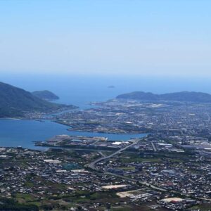 写真：西浦から三田尻に広がる工業地帯